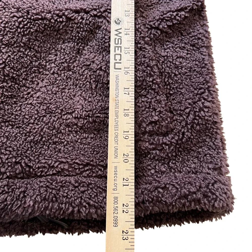 Lululemon‎ Cinchable Fleece Zip Up Jacket Size 8 Brown - Picture 5 of 9